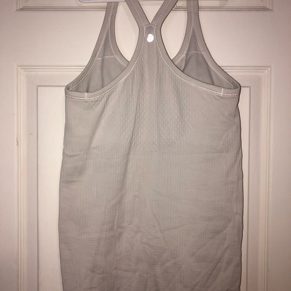 Lululemon razor back off-white  tank top